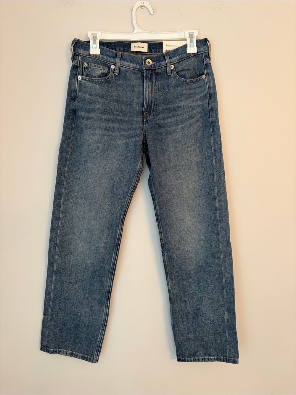 Everlane Medium Wash Low Rise Boyfriend Straight Jean Size 25 NWT